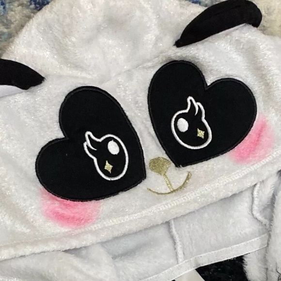 Footie One Piece PJ’s new XL Bear Polkadot Fleece - Picture 5 of 8